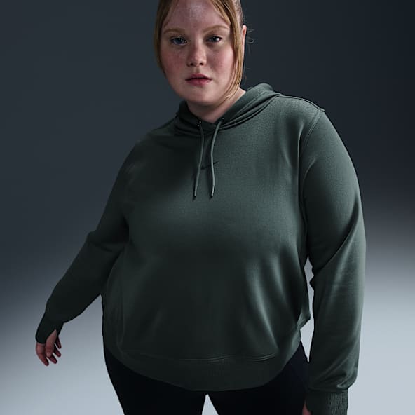 Plus size green hoodie hotsell